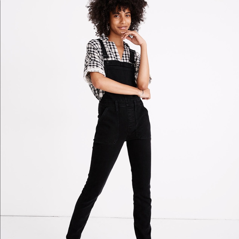 Madewell Petite Skinny Overalls in Lunar Wash
